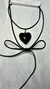 Choker corbatero negro