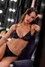 Conjunto KIARA – Bralette de encaje y tul con broche delantero - tienda online