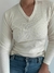 RENATA - Remera Morley cuello en V - comprar online