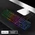 104 teclas punk retro teclado arco-íris backlight teclado com fio rgb retroilum - OfertaShoppy