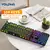 104 teclas punk retro teclado arco-íris backlight teclado com fio rgb retroilum - comprar online