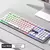104 teclas punk retro teclado arco-íris backlight teclado com fio rgb retroilum - loja online