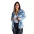 Jaqueta jeans parka feminina p ao gg na internet