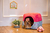 Cama Iglu e Toca Para Cachorro Luppet Luxo Rosa Borboleta - loja online