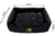 Cama Retangular para Cachorro ou Gato Luppet Luxo Preto Bolinhas - comprar online