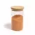 Pote de vidro de mantimentos 600ml c/ tampa de bambu