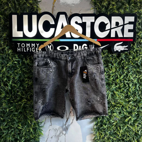 BERMUDA JEANS VITLY - CINZA