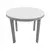 QUALITY MESA PLASTICA 0.90 BLANCA REDONDA - comprar online