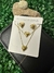Juego de 4 piezas CORAZÓN - Acero inoxidable 316 enchapado en oro 18K