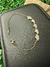 Brazalete corazones - Acero inoxidable 316 enchapado en oro 18K con incrustaciones de circon