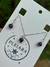 Conjunto de Aros y Collar de Acero Quirúrgico con Amatista