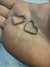 Aros Corazón en Acero Inoxidable Enchapados ❤️