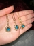 Dije Galáctico con Cadena Enchapada en Oro 18K e Incrustaciones Brillantes