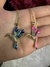 Dije Colibrí Esmaltado con Incrustaciones – Enchapado en Oro 18K