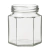Frasco hexagonal x190cc x20 unidades Sin tapa - comprar online