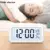 Despertador digital alimentado por bateria, data de temperatura com luz de fundo - comprar online