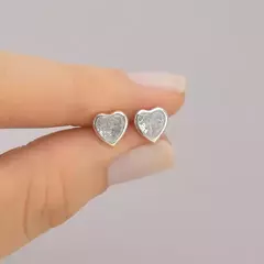Conjunto ponto de luz coração - Distinta Joias