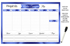 Planner Semanal A4 em Manta Magnética - loja online