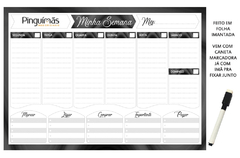 Planner Semanal A4 em Manta Magnética