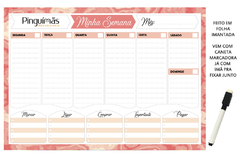 Planner Semanal A4 em Manta Magnética