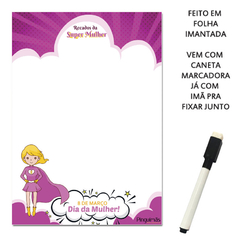 Quadro de Anotações Dia da Mulher/Dia das Mães A5 em Imã na internet