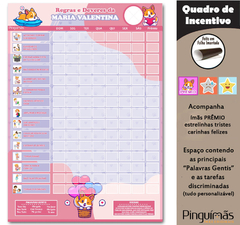 Quadro de Incentivo CUTE DOG A3 vertical - Manta Magnética - comprar online