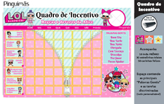 Quadro de Incentivo Boneca LOL - Manta Magnética - comprar online