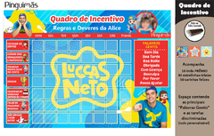 Quadro de Incentivo Luccas Neto - Manta Magnética - comprar online