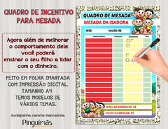 Quadro de Incentivo para Mesada - Turma da Mônica - comprar online