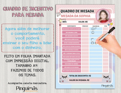 Quadro de Incentivo para Mesada - Cílios de Unicórnio - comprar online