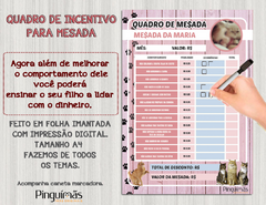 Quadro de Incentivo para Mesada - Gatos - comprar online