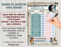Quadro de Incentivo para Mesada - Cachorrinhos - comprar online