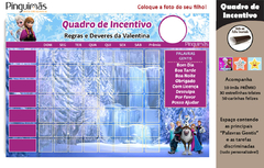 Quadro de Incentivo Frozen - Manta Magnética - comprar online