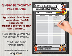 Quadro de Incentivo para Mesada - Dragon Ball Z - comprar online