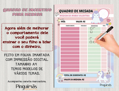 Quadro de Incentivo para Mesada - Unicórnio - comprar online