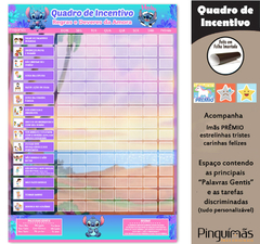 Quadro de Incentivo STICH A3 vertical - Manta Magnética - comprar online