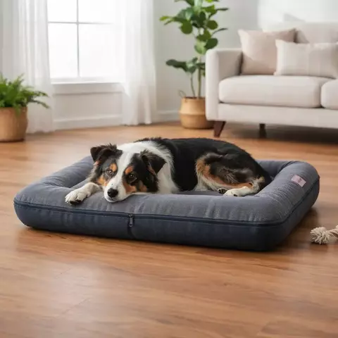 Cama Rectangular Gris