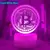 Luminária 3D Bitcoin – LED Acrílico com 7 Cores e Sensor de Toque, Ideal para Quarto ou Sala - La Vita Home