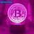 Luminária 3D Bitcoin – LED Acrílico com 7 Cores e Sensor de Toque, Ideal para Quarto ou Sala - loja online