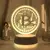 Luminária 3D Bitcoin – LED Acrílico com 7 Cores e Sensor de Toque, Ideal para Quarto ou Sala