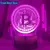 Imagem do Luminária 3D Bitcoin – LED Acrílico com 7 Cores e Sensor de Toque, Ideal para Quarto ou Sala