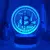 Luminária 3D Bitcoin – LED Acrílico com 7 Cores e Sensor de Toque, Ideal para Quarto ou Sala na internet