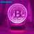Luminária 3D Bitcoin – LED Acrílico com 7 Cores e Sensor de Toque, Ideal para Quarto ou Sala na internet