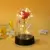 Simulação de led rosa flor eterna luz bonita realista olhando luz noturna font - comprar online