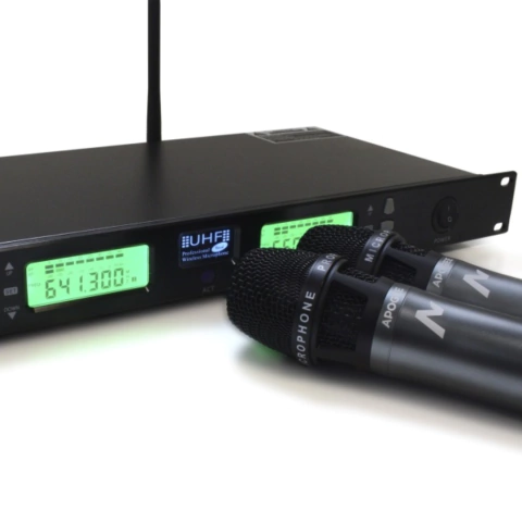 Apogee U-32H – Micrófono inalámbrico doble mano UHF