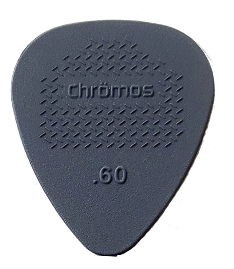 Púa Guitarra Chrömos Top Grip Nylon 0.60 Unitaria