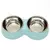Tigela Dupla Inox para Gatos e Cães Pequenos – Comedouro e Bebedouro Antiderrapante | Base Ergonômica e Fácil de Limpar - comprar online
