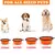 Tigela Portátil de Silicone para Pets – Dobrável com Mosquetão