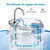 Fonte Bebedouro Automático com Filtro Silencioso 2,2L para Gatos e Cães - Inox & Transparente - loja online