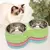 Imagem do Tigela Dupla Inox para Gatos e Cães Pequenos – Comedouro e Bebedouro Antiderrapante | Base Ergonômica e Fácil de Limpar